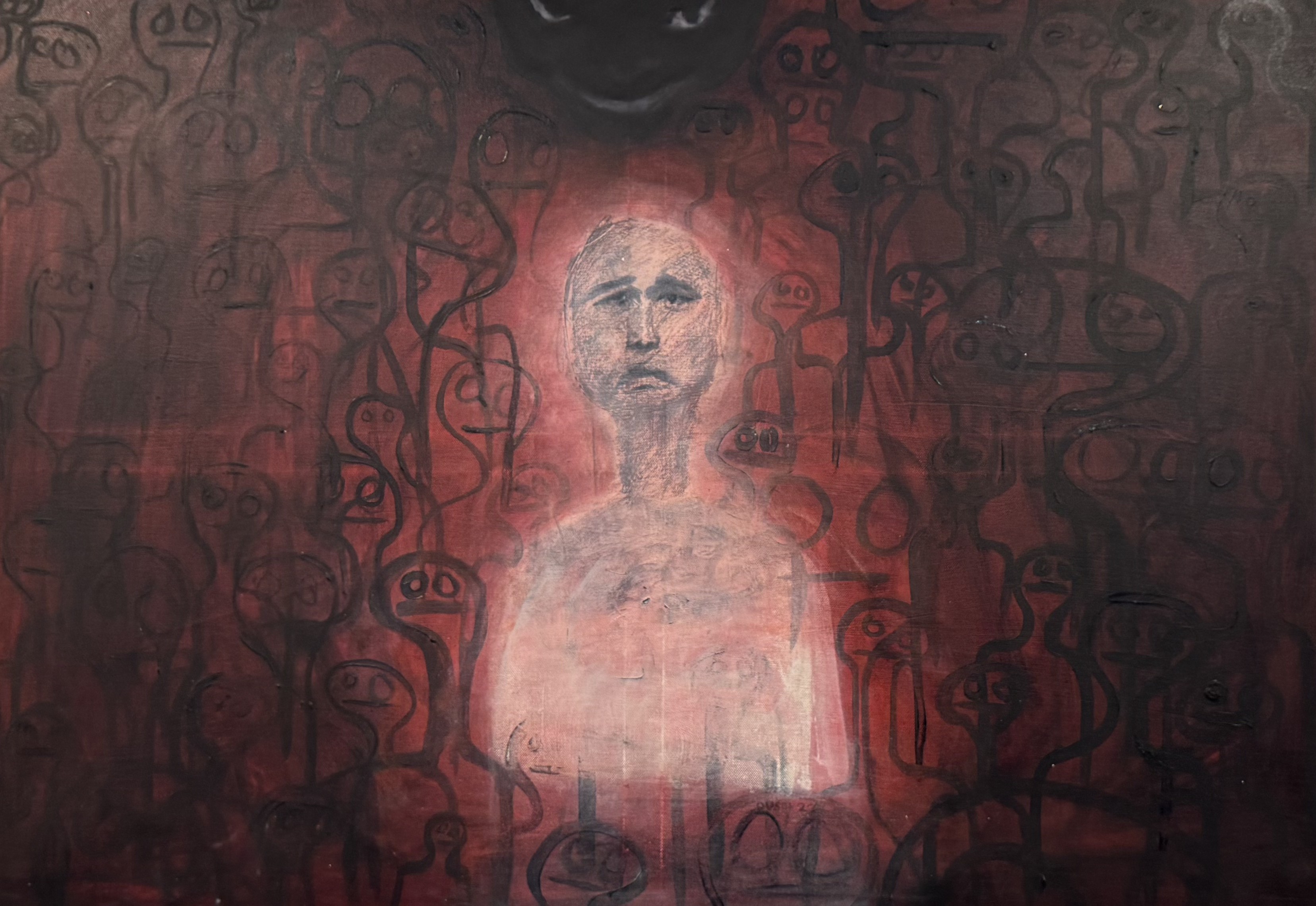 Červená kompozice č. 2